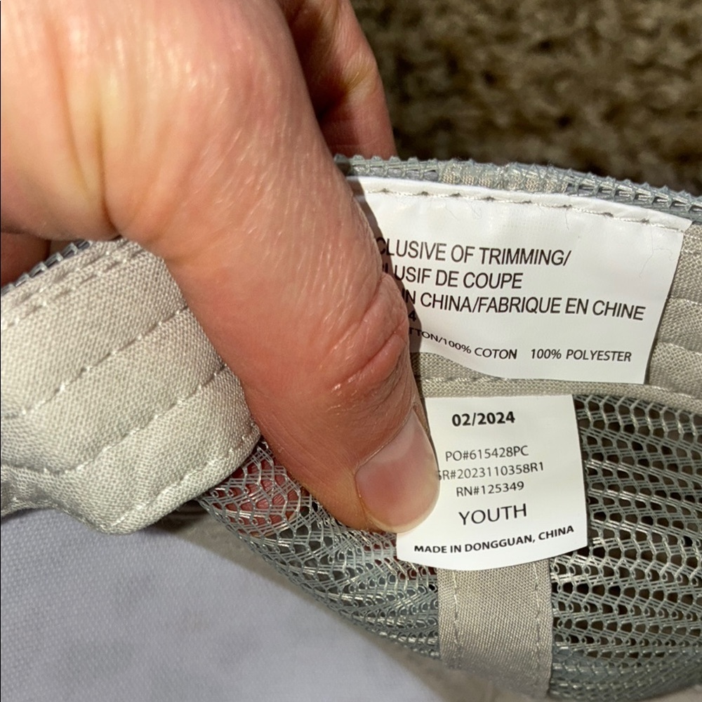 Gray Patterned Baseball Cap - Picture 4 of 5